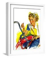 "Flat Bike Tire," July 24, 1943-Alex Ross-Framed Giclee Print