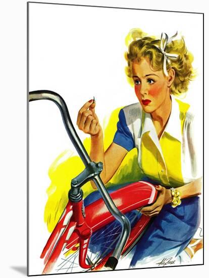 "Flat Bike Tire," July 24, 1943-Alex Ross-Mounted Giclee Print