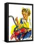 "Flat Bike Tire," July 24, 1943-Alex Ross-Framed Stretched Canvas