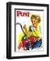 "Flat Bike Tire," Saturday Evening Post Cover, July 24, 1943-Alex Ross-Framed Giclee Print