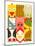 Flat Childish Rectangular Cattle Farm Animals Set. Animals Design Collection. Vector Layered Eps8 I-Popmarleo-Mounted Art Print