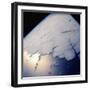 Flat Clouds Covering the Ocean-null-Framed Photographic Print