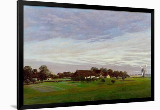 Flat Countryside (Near Greifswal), 1822-1823-Caspar David Friedrich-Framed Giclee Print