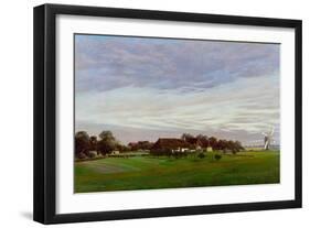 Flat Countryside (Near Greifswal), 1822-1823-Caspar David Friedrich-Framed Giclee Print