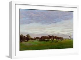 Flat Countryside (Near Greifswal), 1822-1823-Caspar David Friedrich-Framed Giclee Print