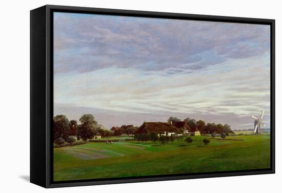 Flat Countryside (Near Greifswal), 1822-1823-Caspar David Friedrich-Framed Stretched Canvas