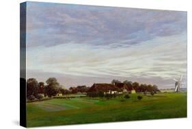 Flat Countryside (Near Greifswal), 1822-1823-Caspar David Friedrich-Stretched Canvas