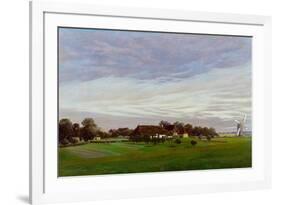 Flat Countryside (Near Greifswal), 1822-1823-Caspar David Friedrich-Framed Giclee Print