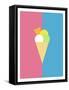 Flat Design Ice Cream-Michal Hostovecky-Framed Stretched Canvas