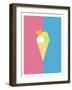 Flat Design Ice Cream-Michal Hostovecky-Framed Art Print