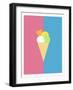 Flat Design Ice Cream-Michal Hostovecky-Framed Art Print