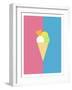 Flat Design Ice Cream-Michal Hostovecky-Framed Art Print