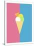 Flat Design Ice Cream-Michal Hostovecky-Stretched Canvas