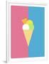 Flat Design Ice Cream-Michal Hostovecky-Framed Art Print