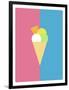 Flat Design Ice Cream-Michal Hostovecky-Framed Art Print