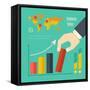 Flat Design Infographic Elements. Vector Graphics EPS 10.-RaStudio-Framed Stretched Canvas