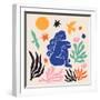 Flat Design Matisse Style Best Vector Illustration-Nadezhda Ivanova-Framed Photographic Print