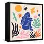 Flat Design Matisse Style Best Vector Illustration-Nadezhda Ivanova-Framed Stretched Canvas