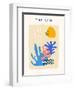 Flat Design Matisse Style Vector Illustration-Nadezhda Ivanova-Framed Photographic Print