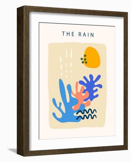 Flat Design Matisse Style Vector Illustration-Nadezhda Ivanova-Framed Photographic Print