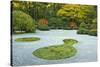 Flat Garden from the Pavilion, Portland Japanese Garden, Portland, Oregon, USA-Michel Hersen-Stretched Canvas