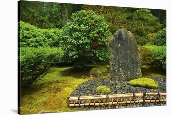 Flat Garden, Portland Japanese Garden, Portland, Oregon, Usa-Michel Hersen-Stretched Canvas