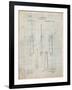 Flat Head Screw Driver Patent-Cole Borders-Framed Art Print