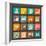 Flat Icons Set for Web and Mobile Applications-ekler-Framed Art Print