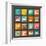 Flat Icons Set for Web and Mobile Applications-ekler-Framed Art Print