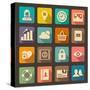 Flat Icons Set for Web and Mobile Applications-ekler-Stretched Canvas