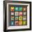 Flat Icons Set for Web and Mobile Applications-ekler-Framed Art Print