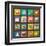 Flat Icons Set for Web and Mobile Applications-ekler-Framed Art Print