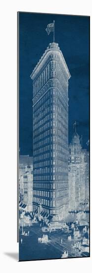 Flat Iron 1909 Blueprint Panel-Hugo Wild-Mounted Premium Giclee Print