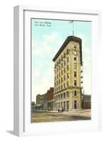 Flat Iron Building, Fort Worth, Texas-null-Framed Art Print