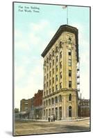 Flat Iron Building, Fort Worth, Texas-null-Mounted Art Print