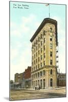 Flat Iron Building, Fort Worth, Texas-null-Mounted Art Print
