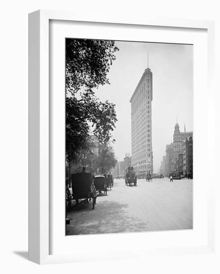 Flat-Iron Building I.E. Flatiron, Fifth Avenue and Broadway, New York-null-Framed Photo