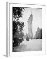 Flat-Iron Building I.E. Flatiron, Fifth Avenue and Broadway, New York-null-Framed Photo