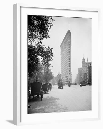 Flat-Iron Building I.E. Flatiron, Fifth Avenue and Broadway, New York-null-Framed Photo