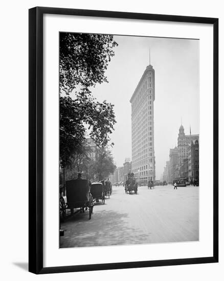 Flat-Iron Building I.E. Flatiron, Fifth Avenue and Broadway, New York-null-Framed Photo