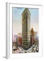 Flat Iron Building, New York City-null-Framed Art Print