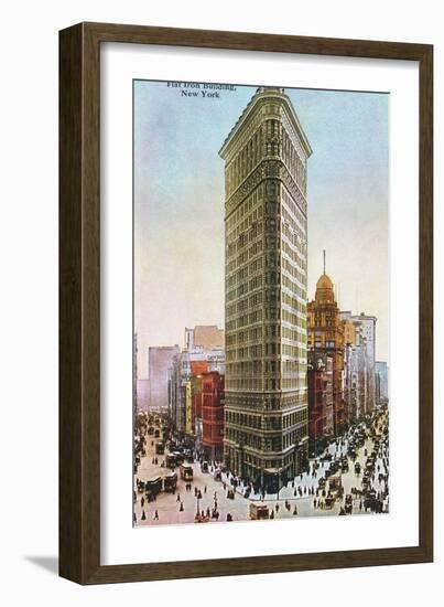 Flat Iron Building, New York City-null-Framed Art Print