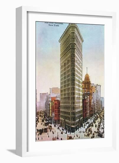 Flat Iron Building, New York City-null-Framed Art Print