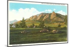 Flat Irons, Boulder, Colorado-null-Mounted Art Print