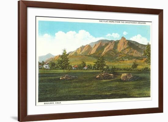 Flat Irons, Boulder, Colorado-null-Framed Premium Giclee Print