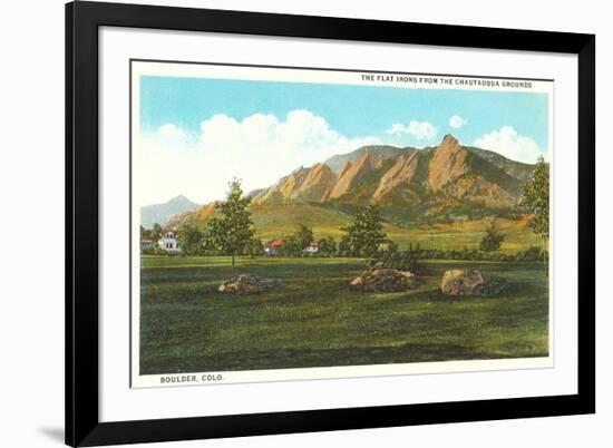 Flat Irons, Boulder, Colorado-null-Framed Premium Giclee Print