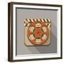 Flat Long Shadow Cinema Icon-YasnaTen-Framed Art Print