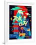 Flat Poster. Tokyo City-Daria_I-Framed Art Print