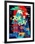 Flat Poster. Tokyo City-Daria_I-Framed Art Print