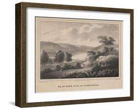 Flat Rock Dam, on Schuykill, Engraved by Moses Swett, 1827-Thomas Doughty-Framed Giclee Print